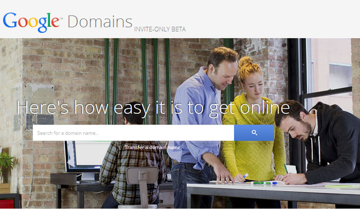 Google domain registration service